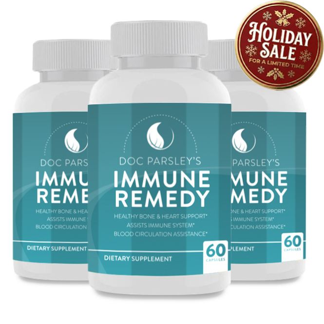 3 Immune Remedy Bottles - Holiday Sale