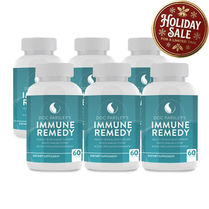6 Immune Remedy Bottles - Holiday Sale