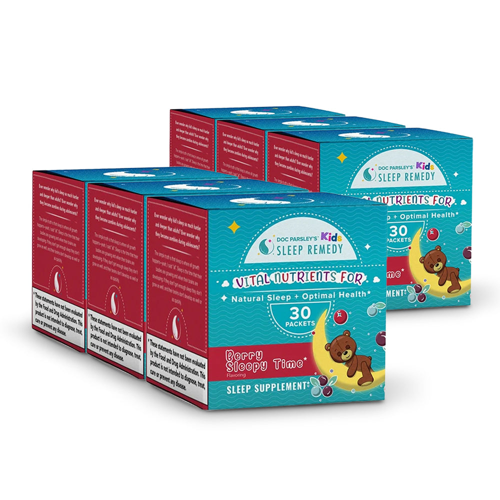 6 Pack - Sleep Remedy Kids Treat: Berry Sleepy Time Drink Mix ...