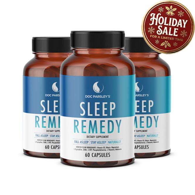 3 Sleep Remedy Bottles - Holiday Sale