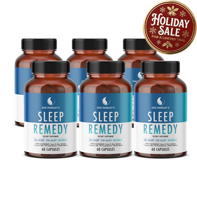 6 Sleep Remedy Bottles - Holiday Sale